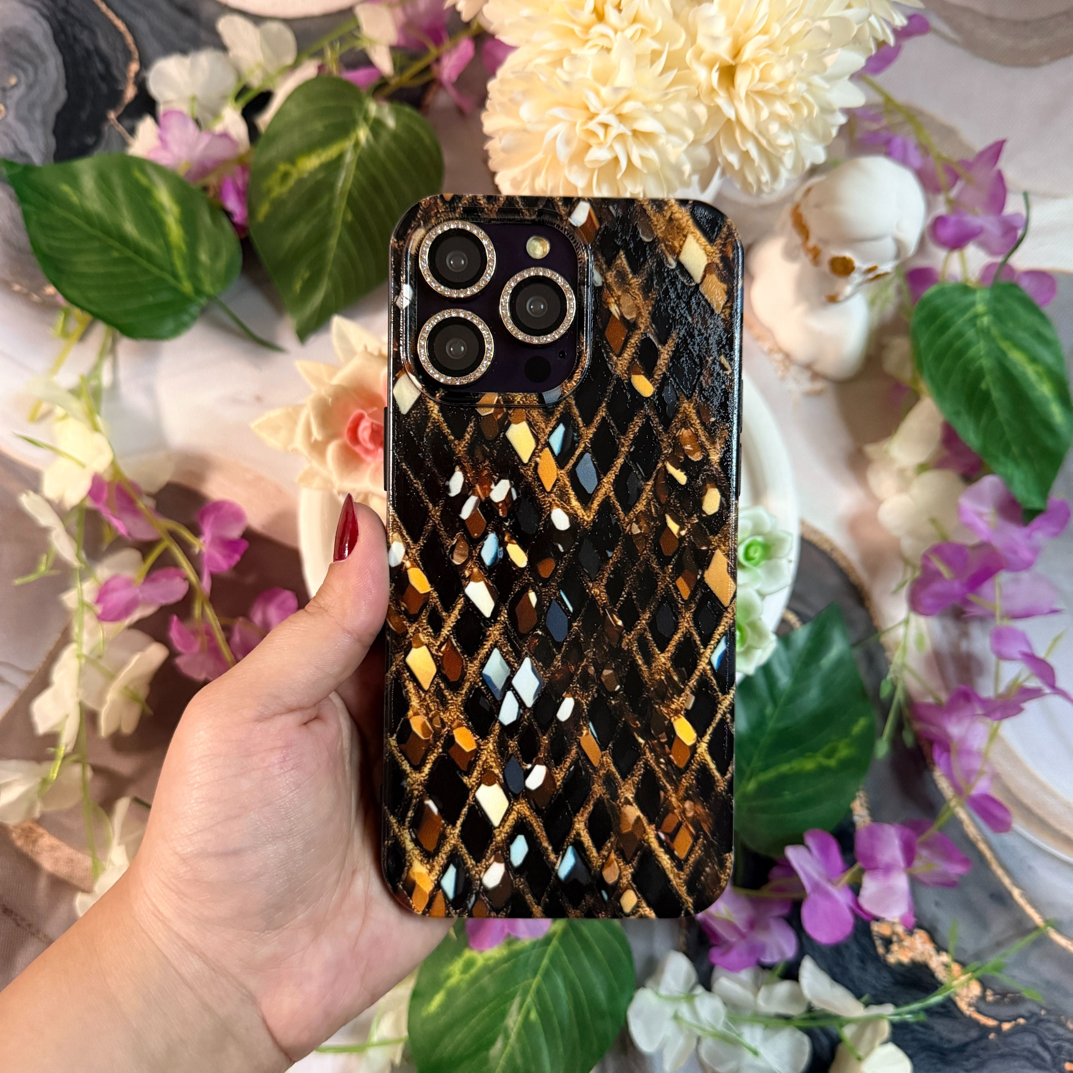 Egzotik Dokulu Premium Telefon Kılıfı