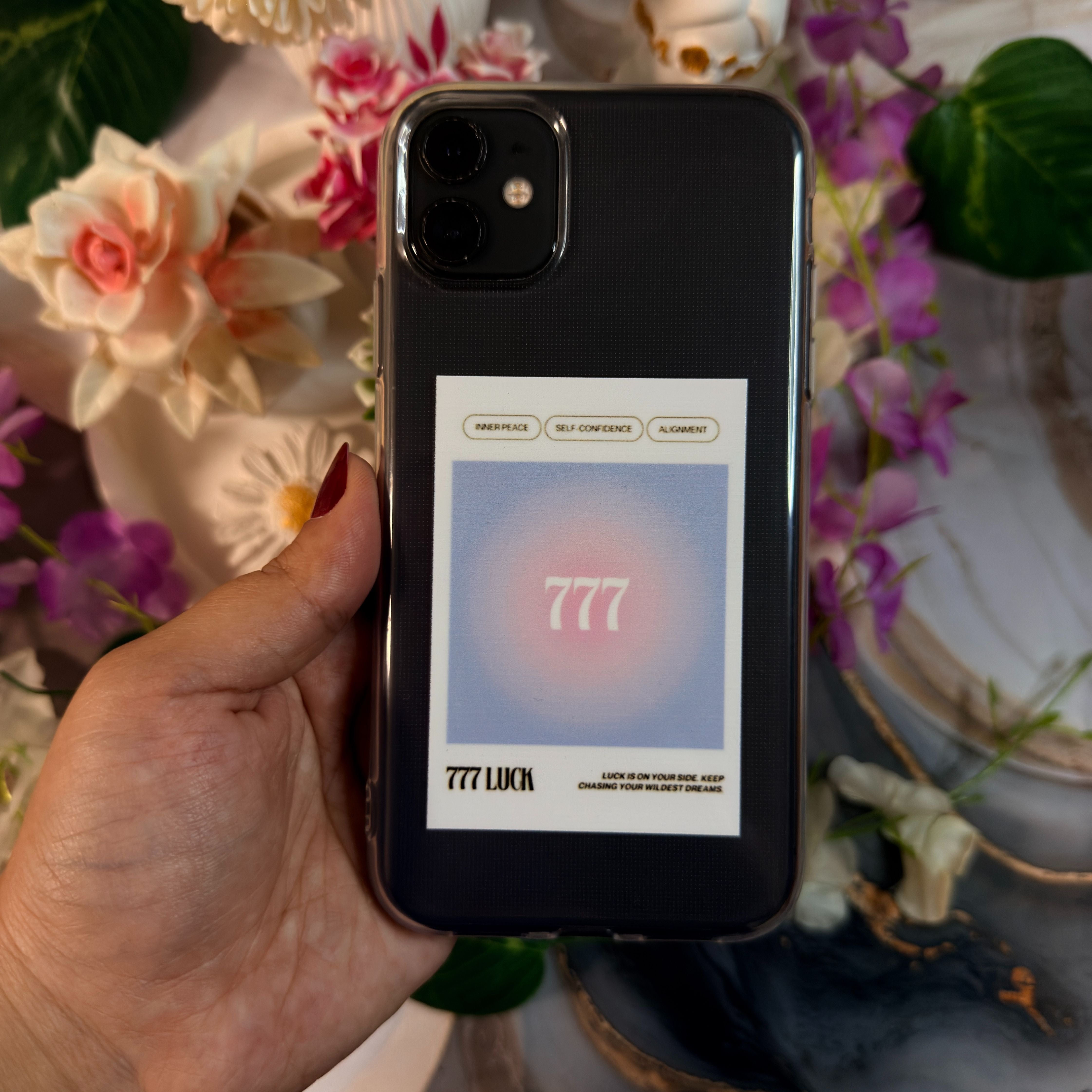 777 Luck Premium Şeffaf Telefon Kılıfı
