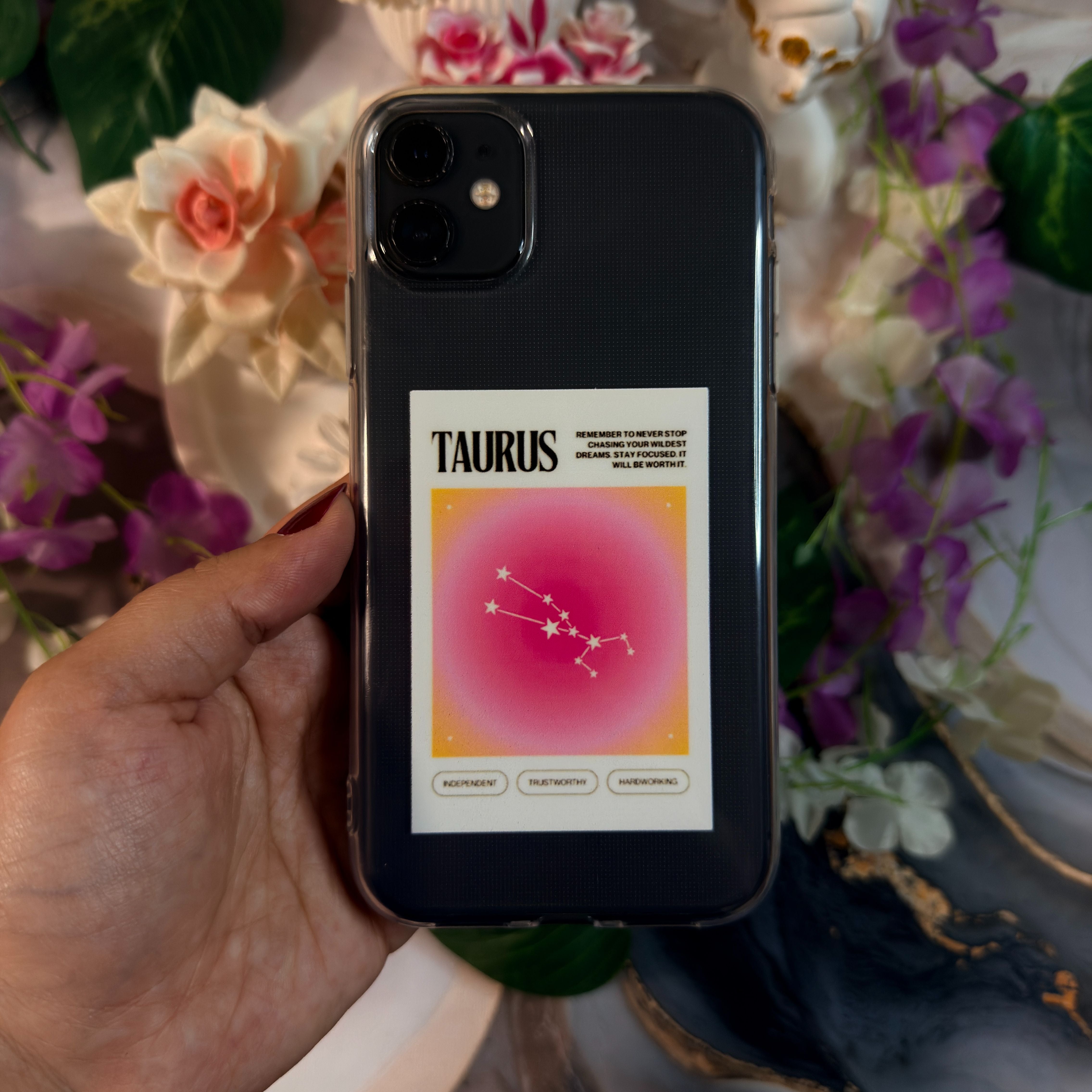 Boğa Burcu ♉Premium Şeffaf Telefon Kılıfı