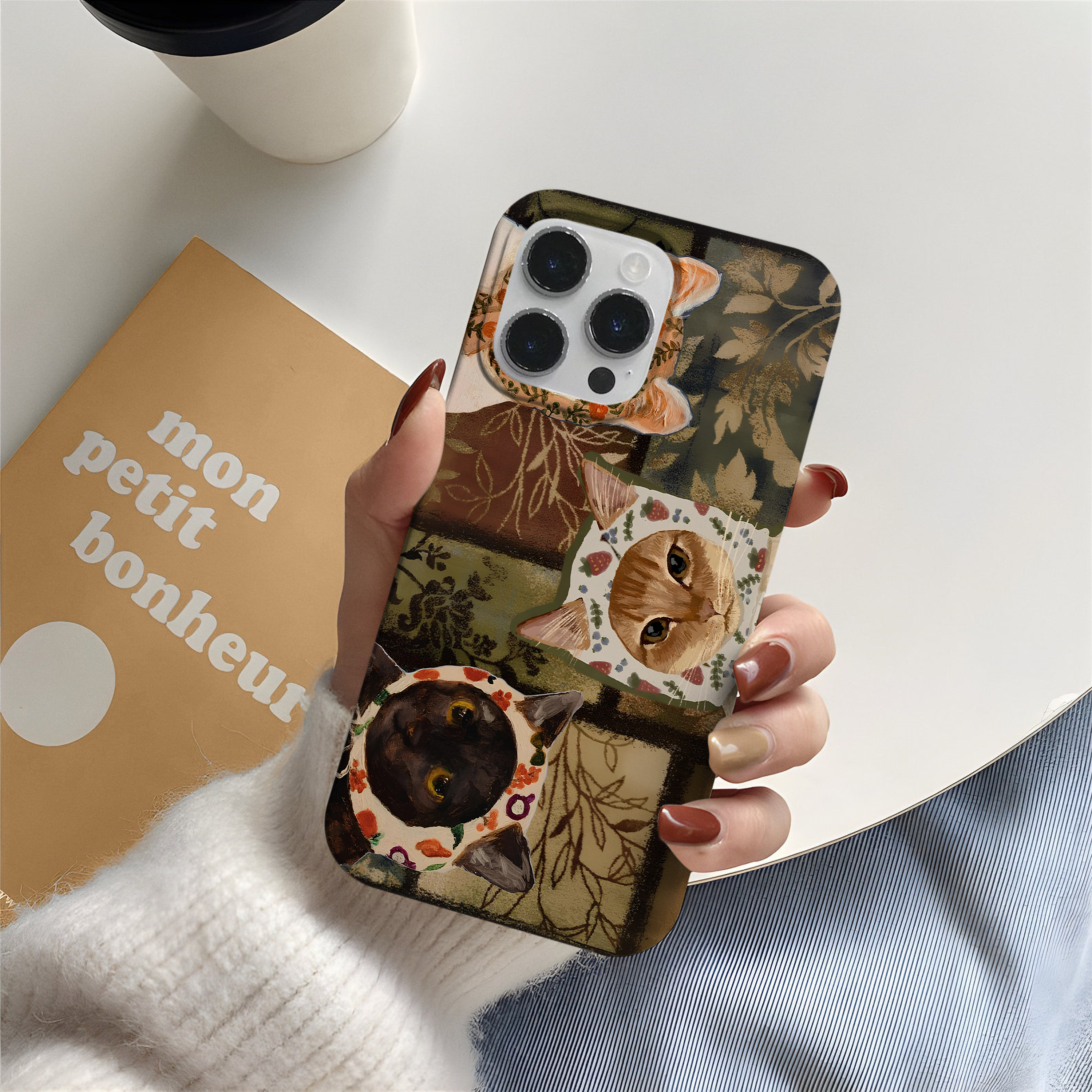 Vintage Kedi Portresi Telefon Kılıfı